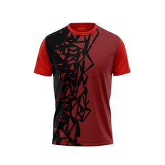 Red Round Neck Half Sleeve Tshirt Nextprintr440