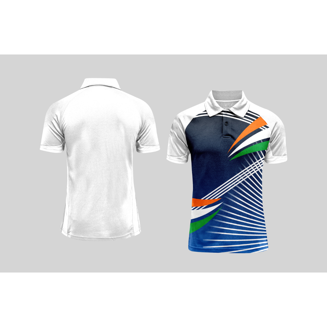 Next Print Cricket Polo Half White Customized Jersey NPCWH00A48