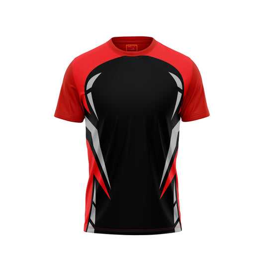 Red Round Neck Half Sleeve Tshirt Nextprintr NP50000751
