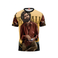 Next Print Allu Arjun Pushpa  Printed T-Shirt.