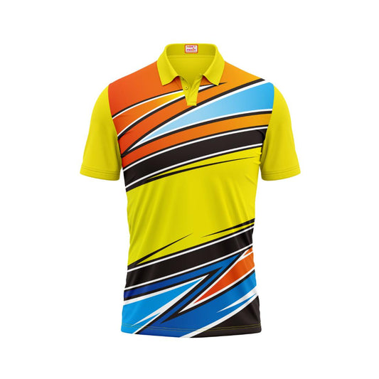 Next Print Customised Polo Neck Yellow Jersey NPTS43