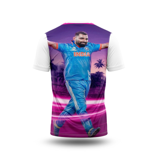 Mohammed Shami Photo Printed T-Shirt.