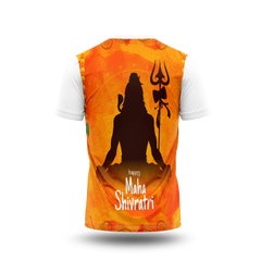 Happy Maha Shivaratri Front and Back Printed Tshirt