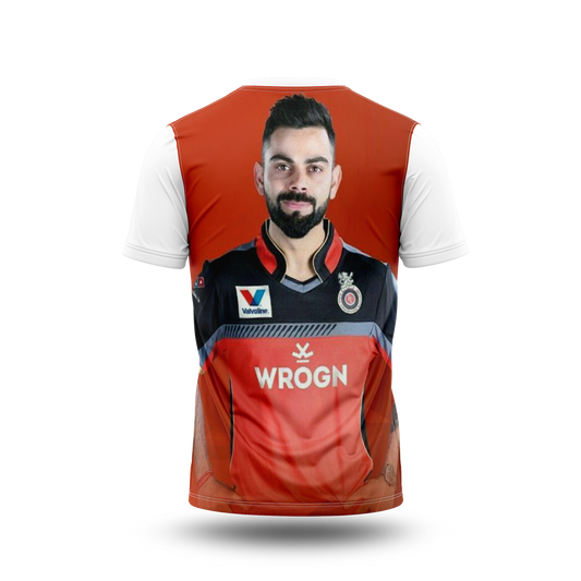 Virat Kohli Photo Printed T-Shirt.