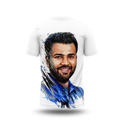 Rohit Sharma Photo Printed T-Shirt.