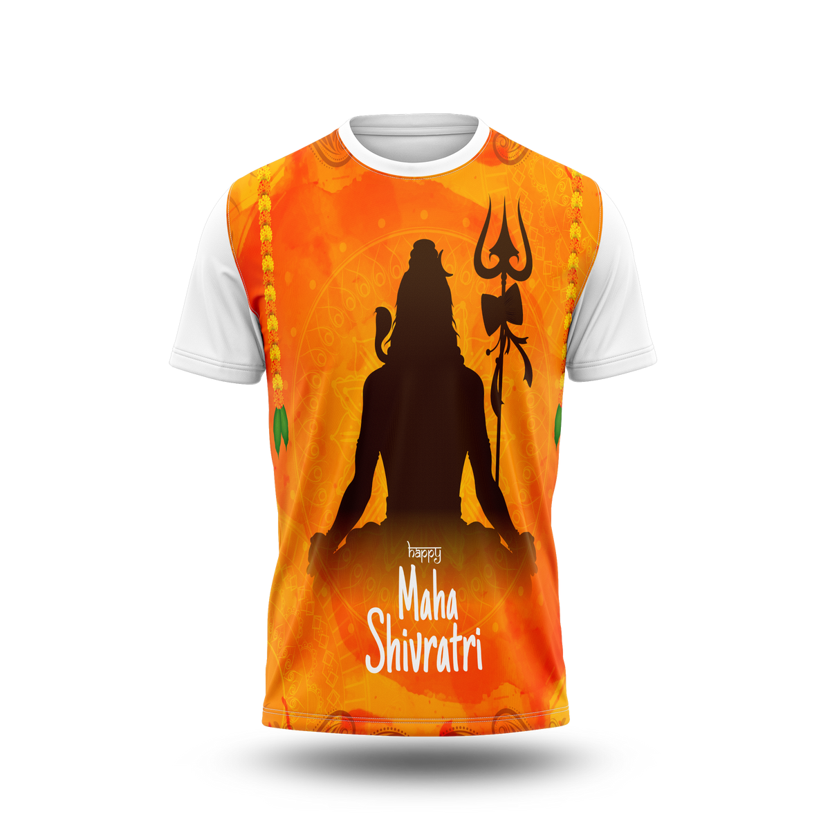 Happy Maha Shivaratri Front and Back Printed Tshirt