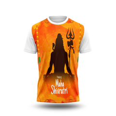 Happy Maha Shivaratri Front and Back Printed Tshirt