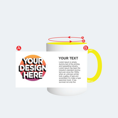 Customised Yellow Color Mug