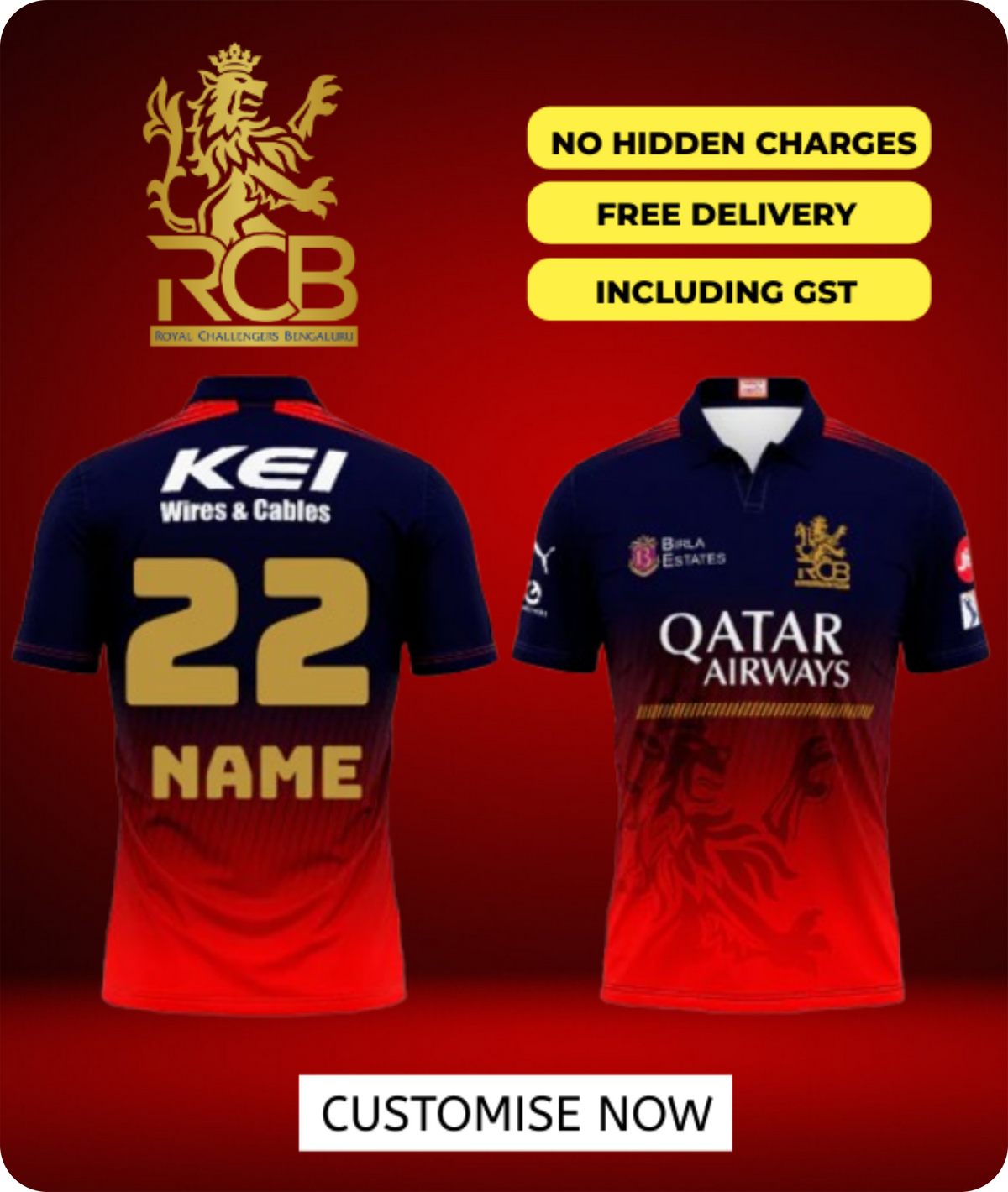 RCB JERSEY'S