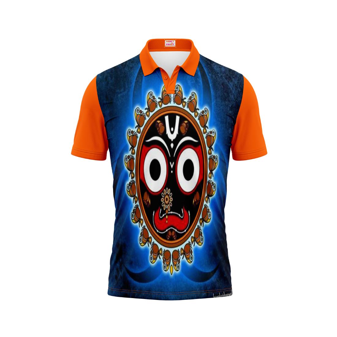 Next Print Puri Jagannath Photoprinted Tshirt Orange Colour Design 50