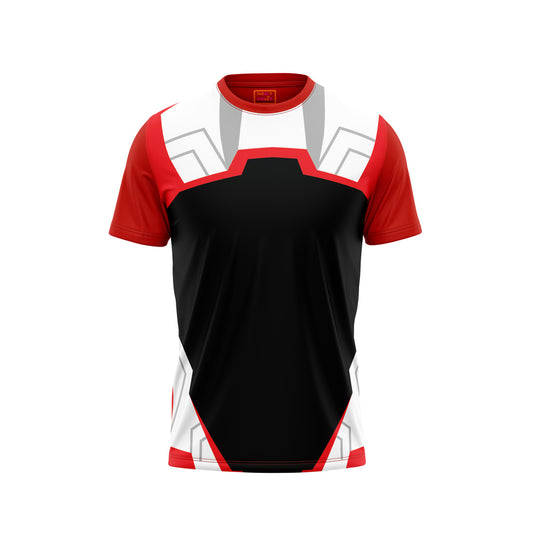Red Round Neck Half Sleeve Tshirt Nextprintr NP50000759