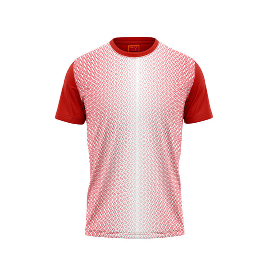 Red Round Neck Half Sleeve Tshirt Nextprintr46