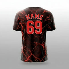 Next Print Real Dark Fire Dragon Fury Sports Jersey – Custom Name & Number | Kids, Men, Women Sizes 2Y to 4XL | Football, Cricket, E-Sports Jersey | Breathable Fabric | Premium Sublimation Print