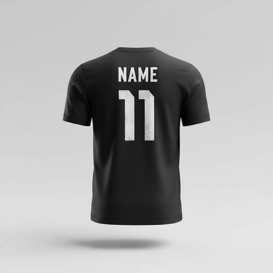 Next Print Argentina 2024 Pre-Match Jersey Messi Football Team & Club Sports T-Shirt, Black and Light Blue Edition, Customized and Personalized with Your Name and Number, Size for Kid, Men, and Women