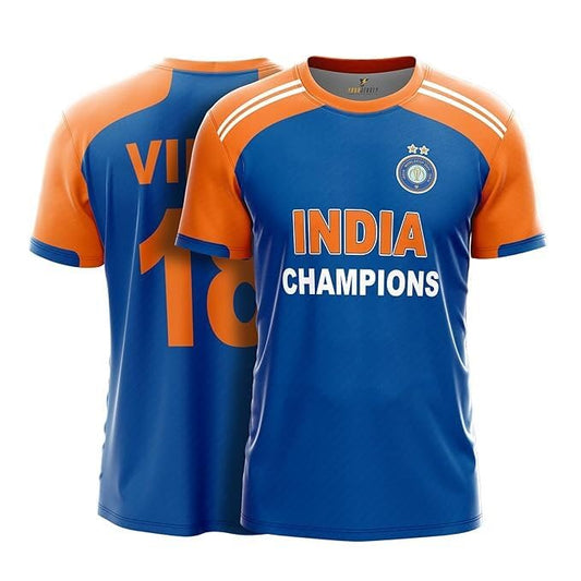 NextPrint India World Cup Jersey Collection CWC T20 2024 Champions | Customised Cricket Jersey with Name & Number | Sizes 2Y to 4XL | Men, Women & Kids | Breathable Sportswear for Fans T-Shirt