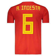 Next Print Iniesta  Iniesta Jersey Legends National Jersey 6 Number Football Jerseys Club Team Men's Home