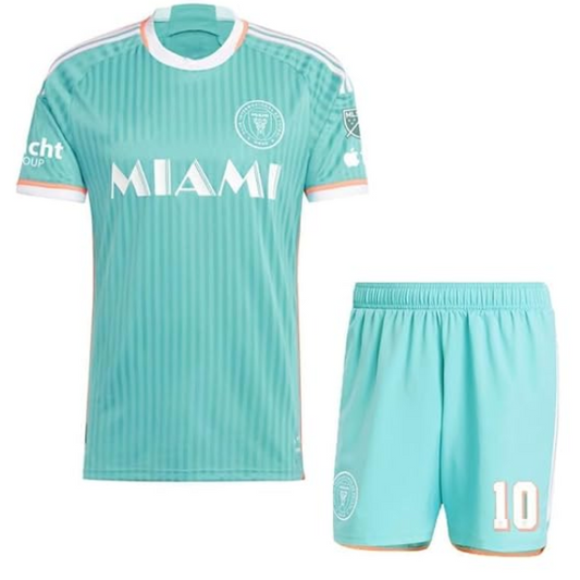 NextPrint Ronaldo #7 & Messi #10 Football Jersey Set – Home & Away Kit with Shorts for Boys