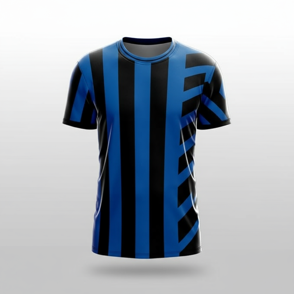 Next Print Inter Milan Custom Polyester Round NeckFootball Club Jersey Personalize with Name & Number | Sports T-Shirt