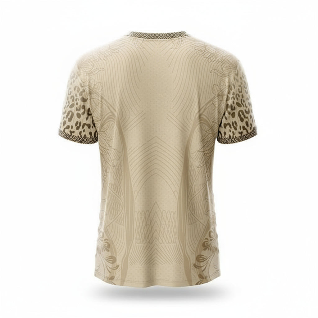 Next Print Desert Leopard Sports Jersey – Custom Name & Number | Kids, Men, Women Sizes 2Y to 4XL | Football, Cricket, E-Sports Jersey | Breathable Fabric | Premium Sublimation Print Beige