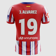 Next Print Liga Madrid Julian Alvarez 19 Number New Football Jerseys Club Team Men's Home