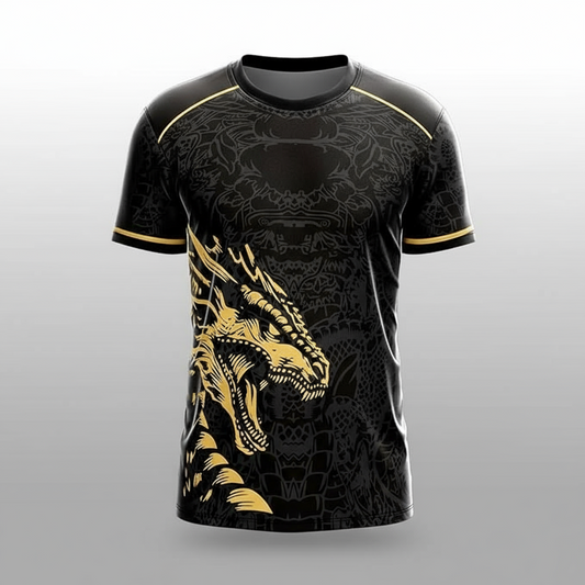 Next Print Shaolin Dragon Custom Football Jersey Edition – Personalized with Name and Number, Dry-Fit Sportswear for Men, Women & Kids | Sizes 2Y Kid to 4XL Premium Customized Sports Team Jersey