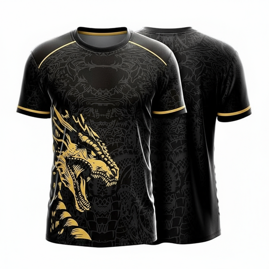 Next Print Shaolin Dragon Custom Football Jersey Edition – Personalized with Name and Number, Dry-Fit Sportswear for Men, Women & Kids | Sizes 2Y Kid to 4XL Premium Customized Sports Team Jersey