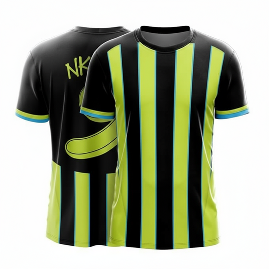 Next Print 2024-25 Away Personalized Football Jersey | Custom Name & Number Team Fanwear Shirt | Lightweight Dry-Fit Unisex Soccer Top Men Women Kids | Gifting Comfort Event Kit India Multicolour