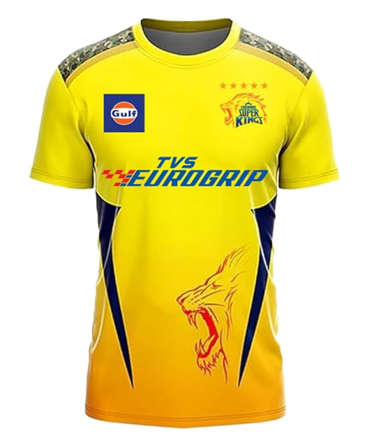 THALA DHONI Yellow CHENNAI Cricket Jersey 2025/26