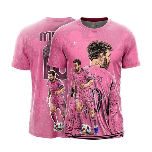 Next Print 2024 Custom Pink Supporter Jersey Personalized Name & Number Dry-Fit Sports T-Shirt for Men & Women Football & Fitness Teamwear Sizes 2Y to 4XL Red Breathable Fan Edition Jersey India