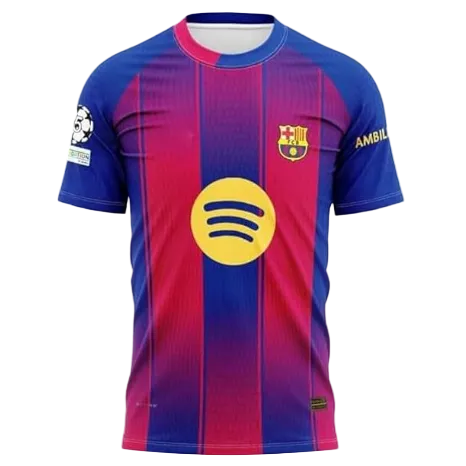 NextPrint Barcelona Messi #10 Home Jersey – Blue & Red Striped Football Shirt