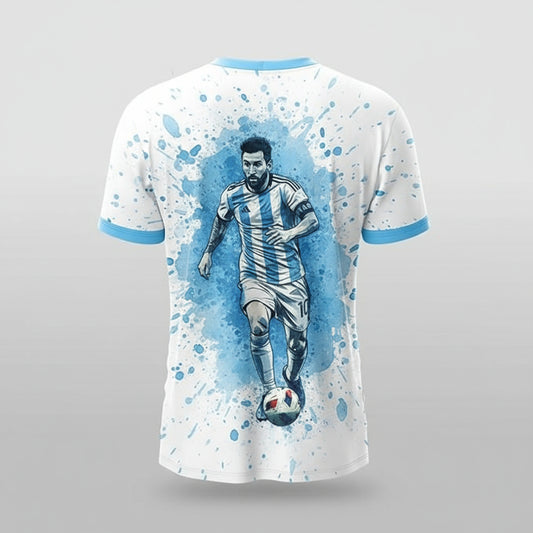 Next Print Goat Edition Personalized White Football Jersey | Custom Name & Number International Fanwear | Lightweight Dry-Fit Unisex Sports Shirt Men Women Kids | Group Gifting Comfort Team Kit India