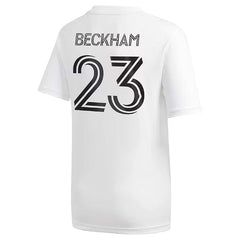 Next Print David Beckham Jersey 23 Number Football Jerseys New Club Team Men's Jersey White