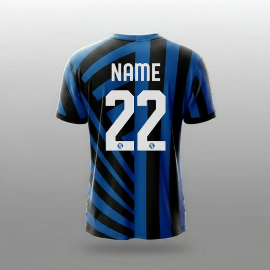 Next Print Inter Milan Custom Polyester Round NeckFootball Club Jersey Personalize with Name & Number | Sports T-Shirt