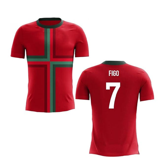 Figo Jersey Legend Jersey 7 Number National Football Jerseys Team Men's Home