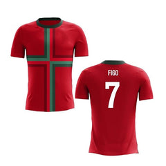 Figo Jersey Legend Jersey 7 Number National Football Jerseys Team Men's Home