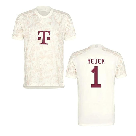 Neuer Jersey Club Bayern Jersey 1 Number Football Old Season Jerseys Men's Away