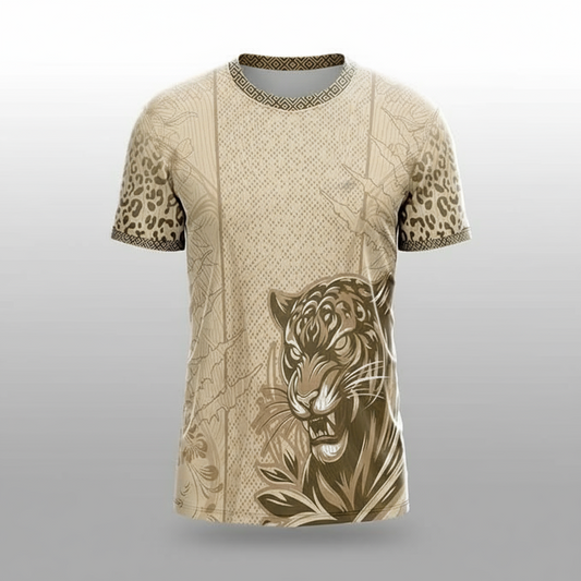 Next Print Desert Leopard Sports Jersey – Custom Name & Number | Kids, Men, Women Sizes 2Y to 4XL | Football, Cricket, E-Sports Jersey | Breathable Fabric | Premium Sublimation Print Beige