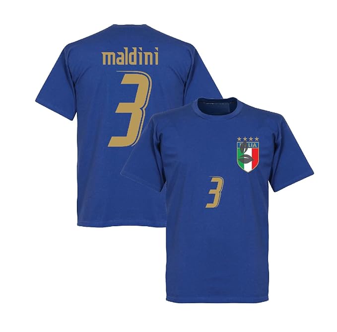 Maldini Jersey National Jersey 3 Number Football Jerseys Team Men's Home