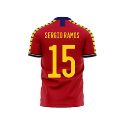 Sergio Ramos Jersey 15 Number Liga Nation Team Football Jerseys Club Men's Home