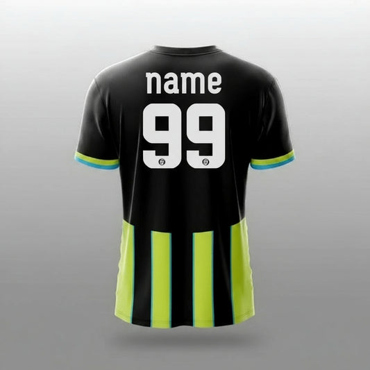 Next Print 2024-25 Away Personalized Football Jersey | Custom Name & Number Team Fanwear Shirt | Lightweight Dry-Fit Unisex Soccer Top Men Women Kids | Gifting Comfort Event Kit India Multicolour