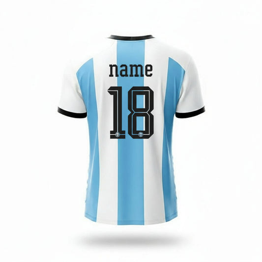 Next Print Argentinaa 2022/23 Home Authentic Football Jersey - Personalized with Custom Name & Number | Sizes for Kids, Men & Women