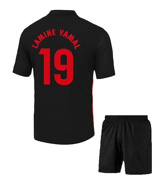 NextPrint Lamine Yamal #19 Barcelona Home & Away Jersey Set – Football Kit with Shorts for Boys