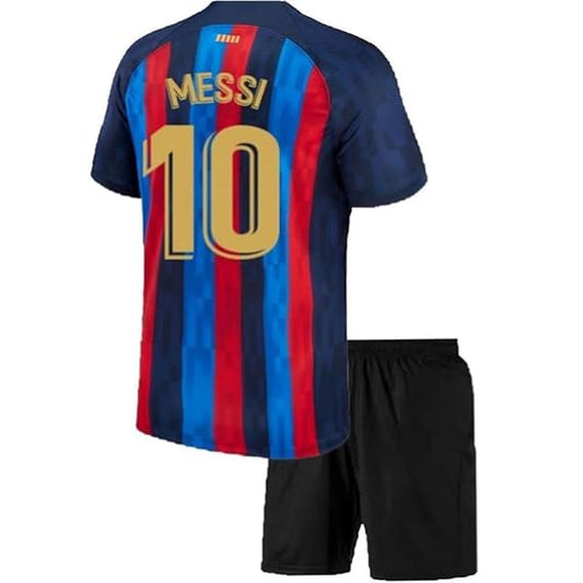 NextPrint Messi #10 Argentina Football Jersey Set – Soccer Kit with Shorts for Kids, Boys & Men