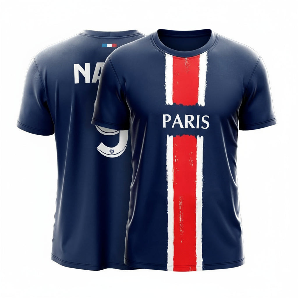 Next Print Paris Football Jersey 2024 | Personalized PSG Home Fan Shirt | Custom Name & Number Paris Saint Germain Soccer Jersey for Men, Women & Kids | Dry-Fit Premium Unisex Match Day T-Shirt India