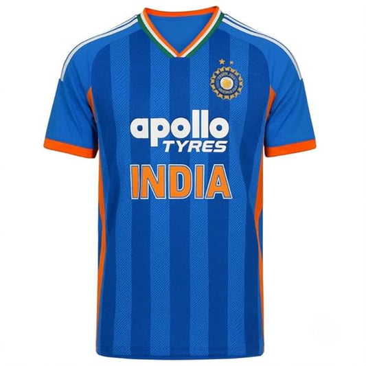 Next Print India Blue Jersey With Name Print Abhishek T-Shirt.
