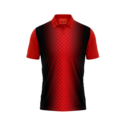 Red Polo Neck Half Sleeve T Shirt Nextprintr466