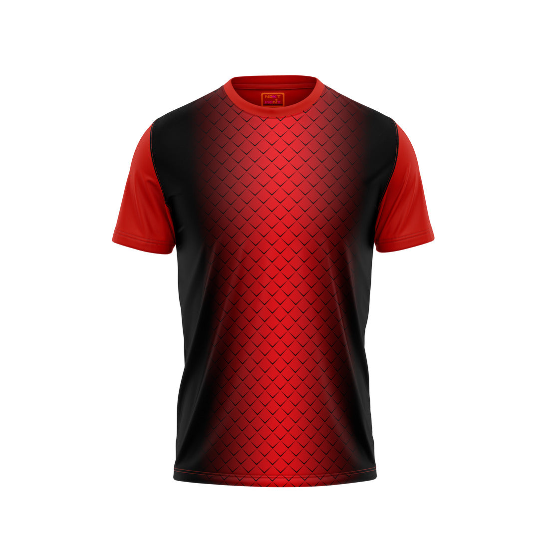 Red Round Neck Half Sleeve Tshirt Nextprintr466