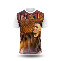 MS Dhoni Photo Printed T-Shirt.