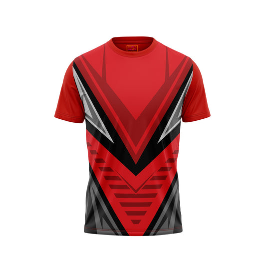 Red Round Neck Half Sleeve Tshirt Nextprintr NP50000775