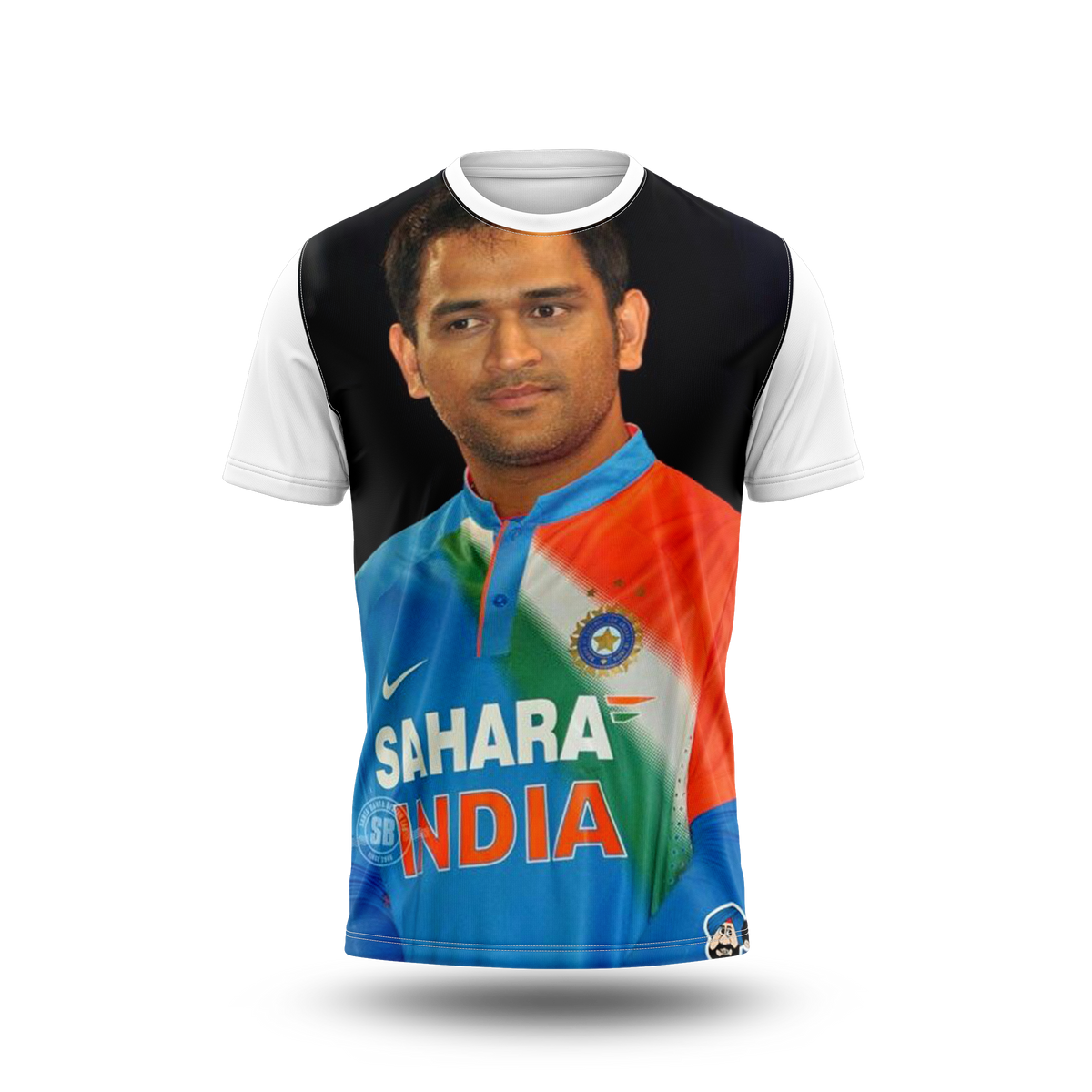 MS Dhoni Photo Printed T-Shirt.